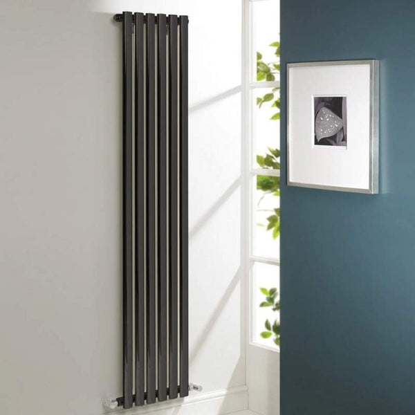 Kartell Aspen Vertical Double Anthracite Central Heated Radiator