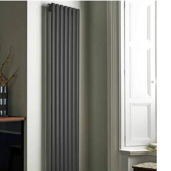 Kartell Aspen Vertical Single Anthracite Central Heated Radiator
