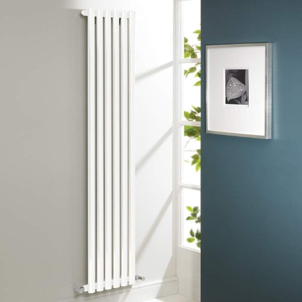 Kartell Aspen Vertical Single White Central Heated Radiator