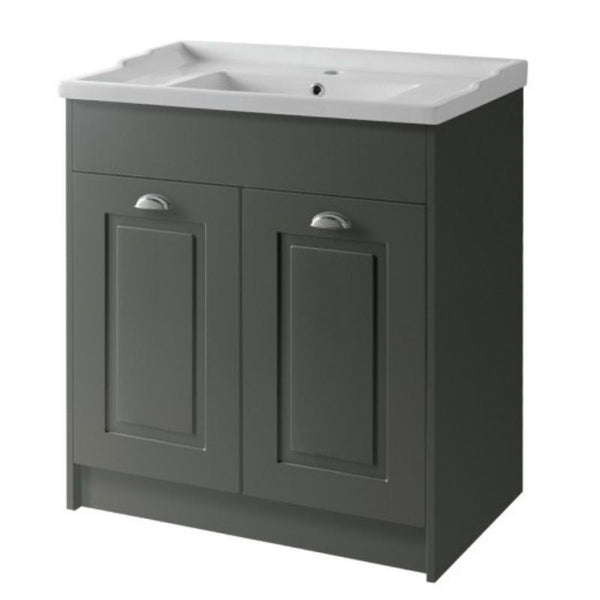 Kartell Astley 800mm 2 door unit & Basin Matt Grey