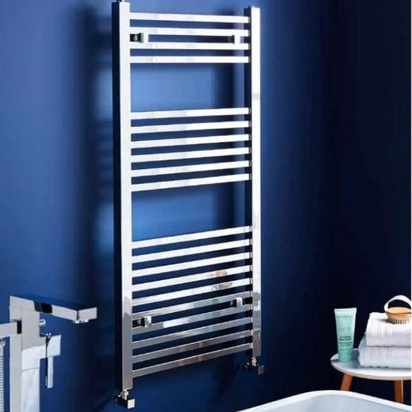 Kartell Central Heated Square Towel Rail Chrome