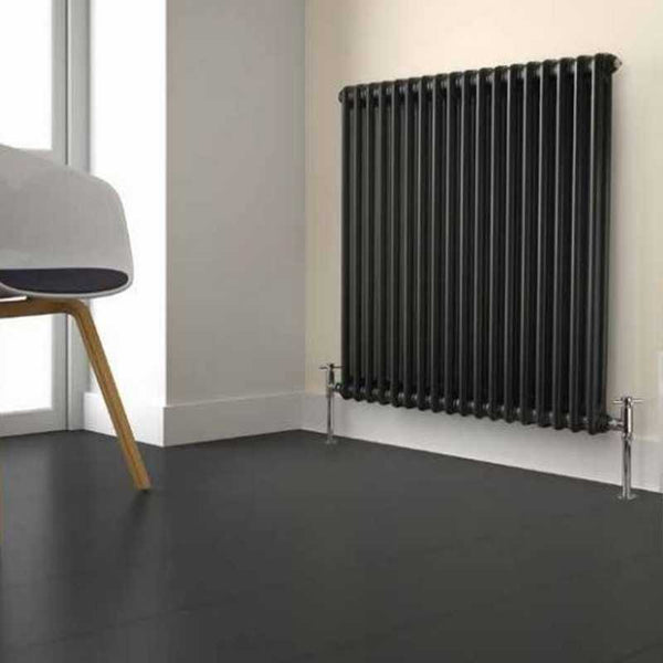 Kartell Laser Klassic Anthracite Double Column Central Heated Radiator