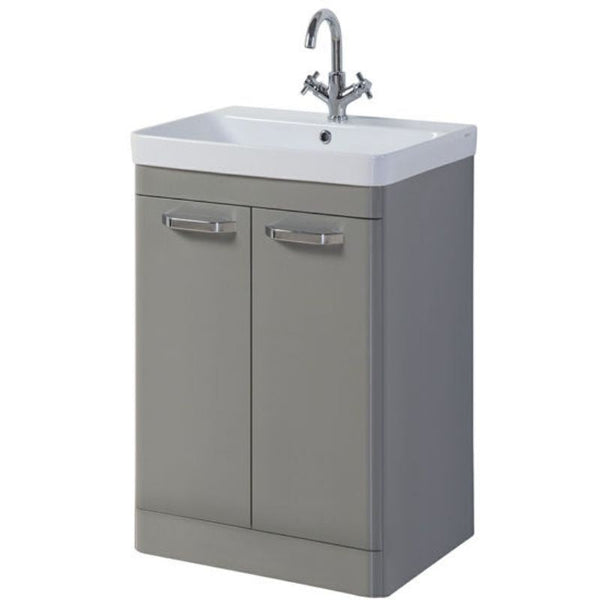 Kartell 500mm Options 2 Door Unit & Basin Basalt Grey