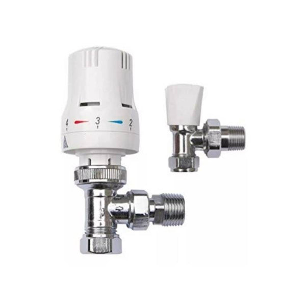 Kartell Twin Pack TRV & Lockshield Style Angled