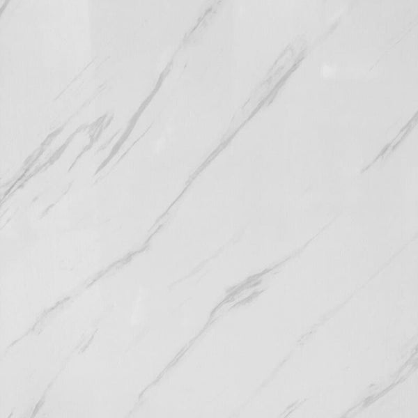 Large White Carrara Marble 1.0m x 2.4m Shower Panel Sample