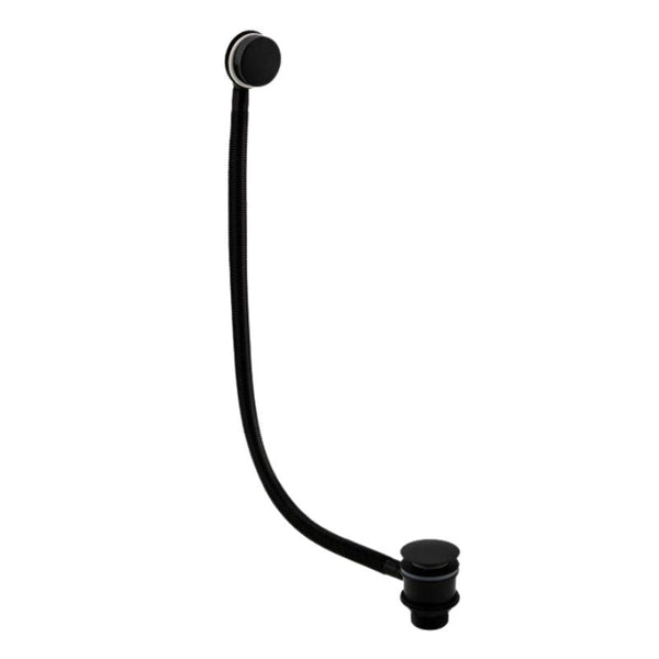 Kartell Easy Clean Sprung Bath Waste Matt Black