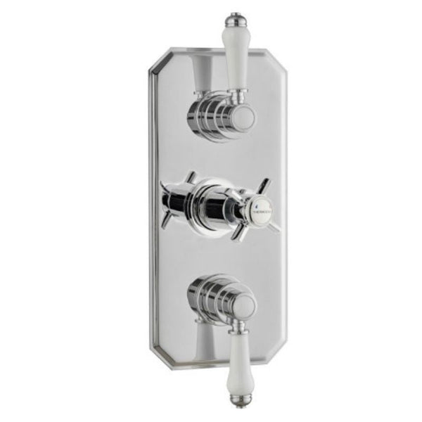 Kartell Klassique Triple Concealed Thermostatic Shower Valve Traditional Handle (2 way)