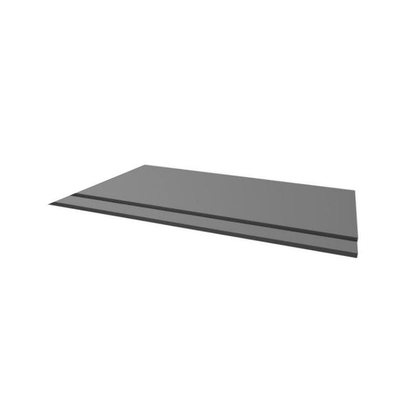 Kartell Purity 800mm 2 Piece End Panel Storm Grey Gloss