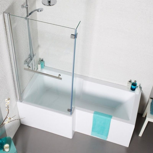 Kartell Elite 1500 L Shaped Left Hand Bath Only with Leg Sets