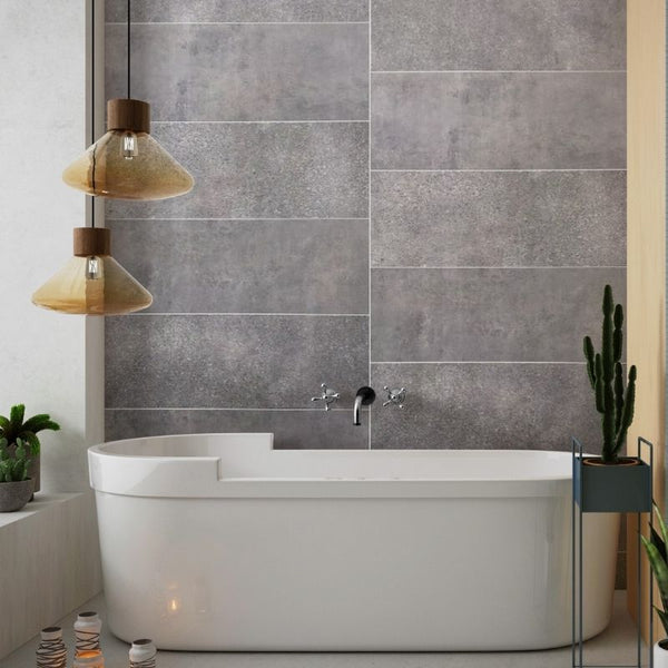 Premium Large Midnight Stone Graphite 1.0m x 2.4m Shower Panel