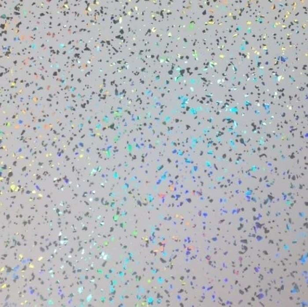 White Platinum Sparkle 5mm Sample
