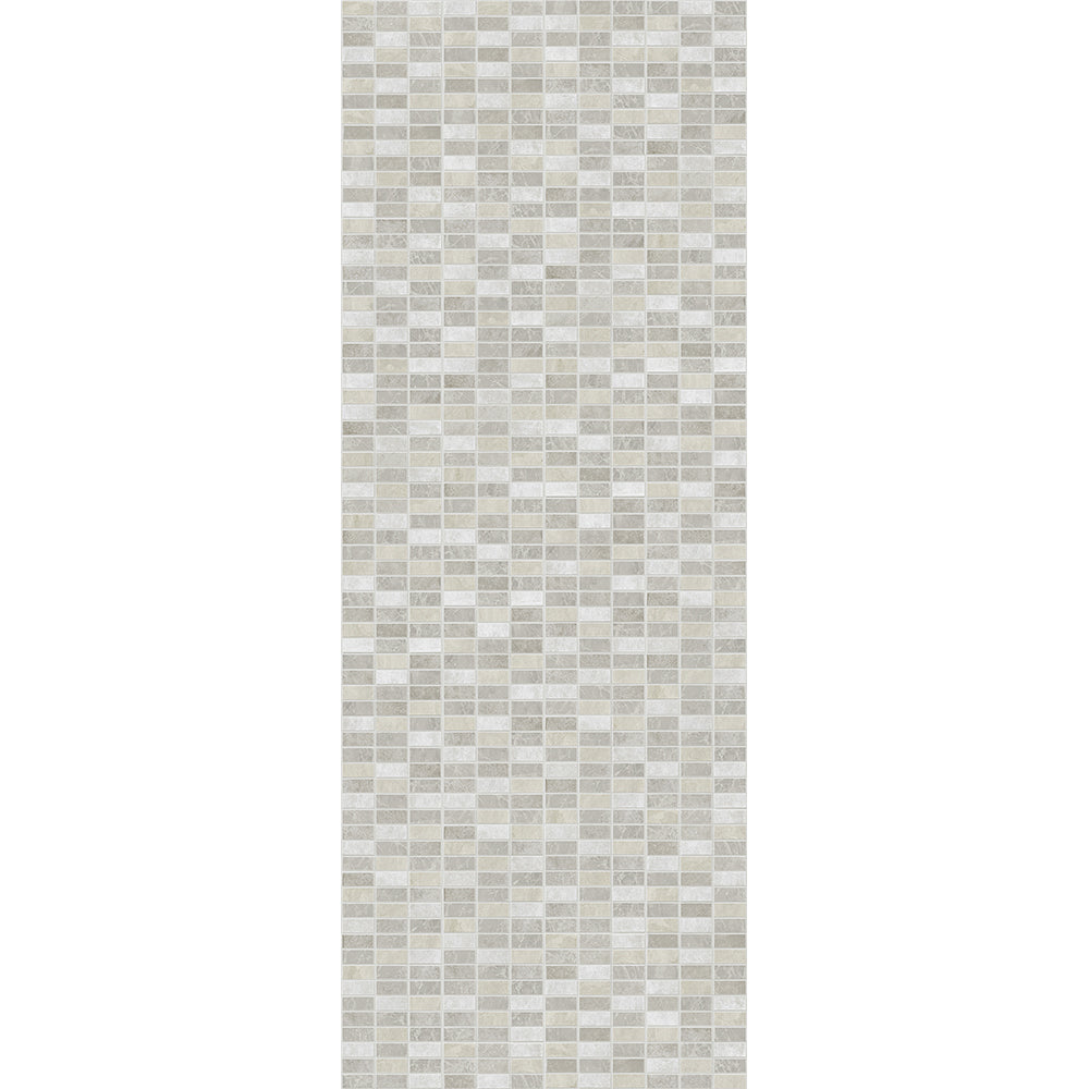 Neutral tone mosaic tile texture, modern kitchen backsplash design, elegant bathroom wall tiling, seamless geometric pattern, contemporary interior decor, stylish gray square tiles background