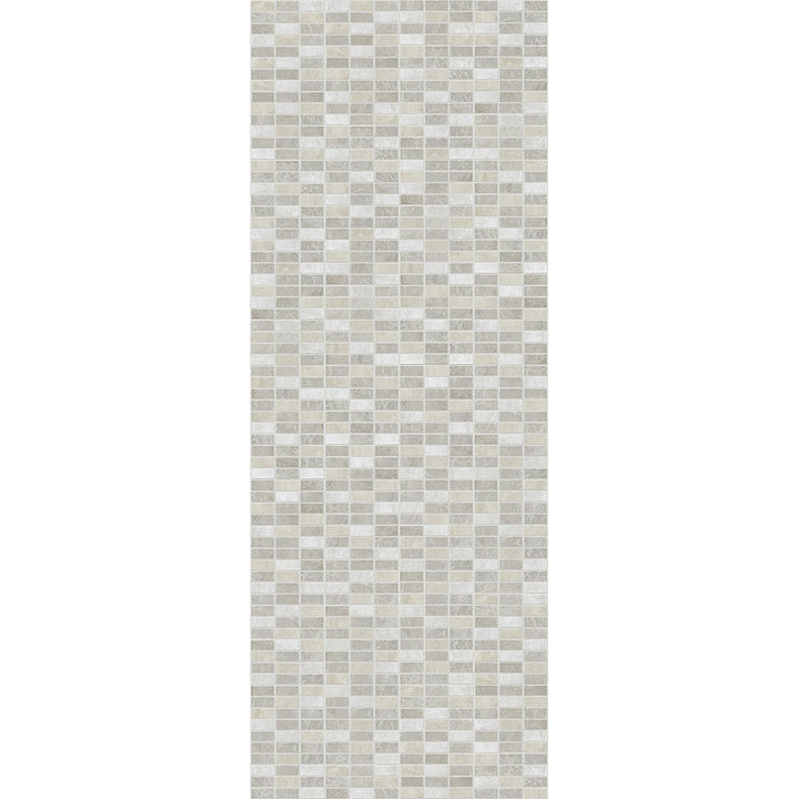Neutral tone mosaic tile texture, modern kitchen backsplash design, elegant bathroom wall tiling, seamless geometric pattern, contemporary interior decor, stylish gray square tiles background