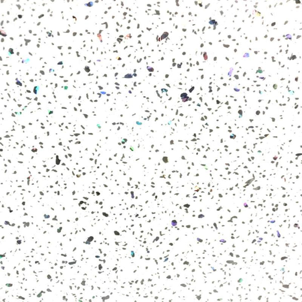 Large White Sparkle 1.0m x 2.4m Shower Panel Sample