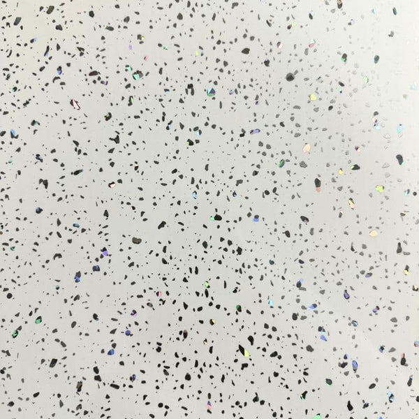 White Sparkle Storm 5mm Sample